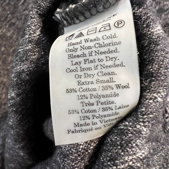 Everlane Marled Grey Crew Neck Wool Blend Sweater Size XS - Picture 6 of 8